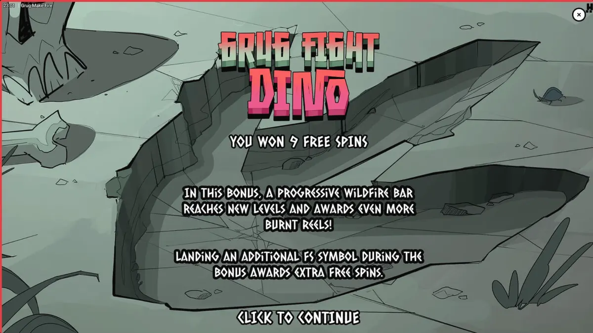 Grug, karakter gua yang ikonik dalam slot Grug Make Fire dari Hacksaw Gaming